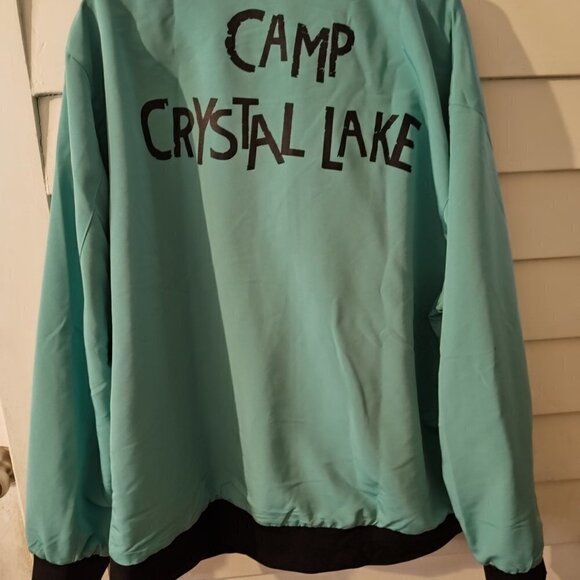 Jason Voorhees Friday the 13th Camp Crystal Reversable Jacket Size 2X-3X - Picture 2 of 12